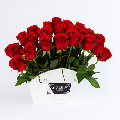 Base tipo abanico con rosas